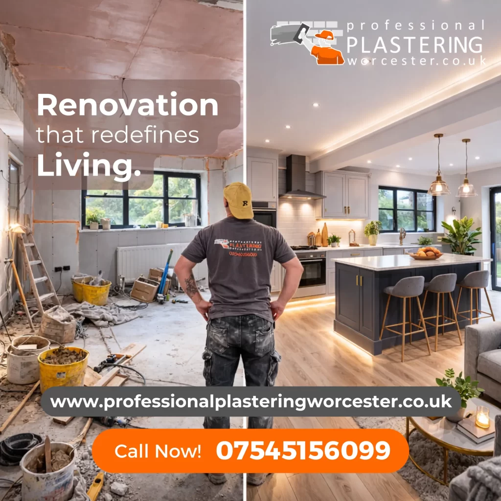 Renovation that redefines living - worcester Home Renovation Projects Benefit from Quality Plastering