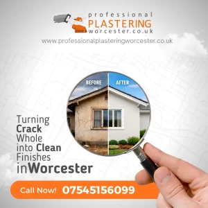 Turning Crack Whole in to Clean Finishes - Professional plaster worcester