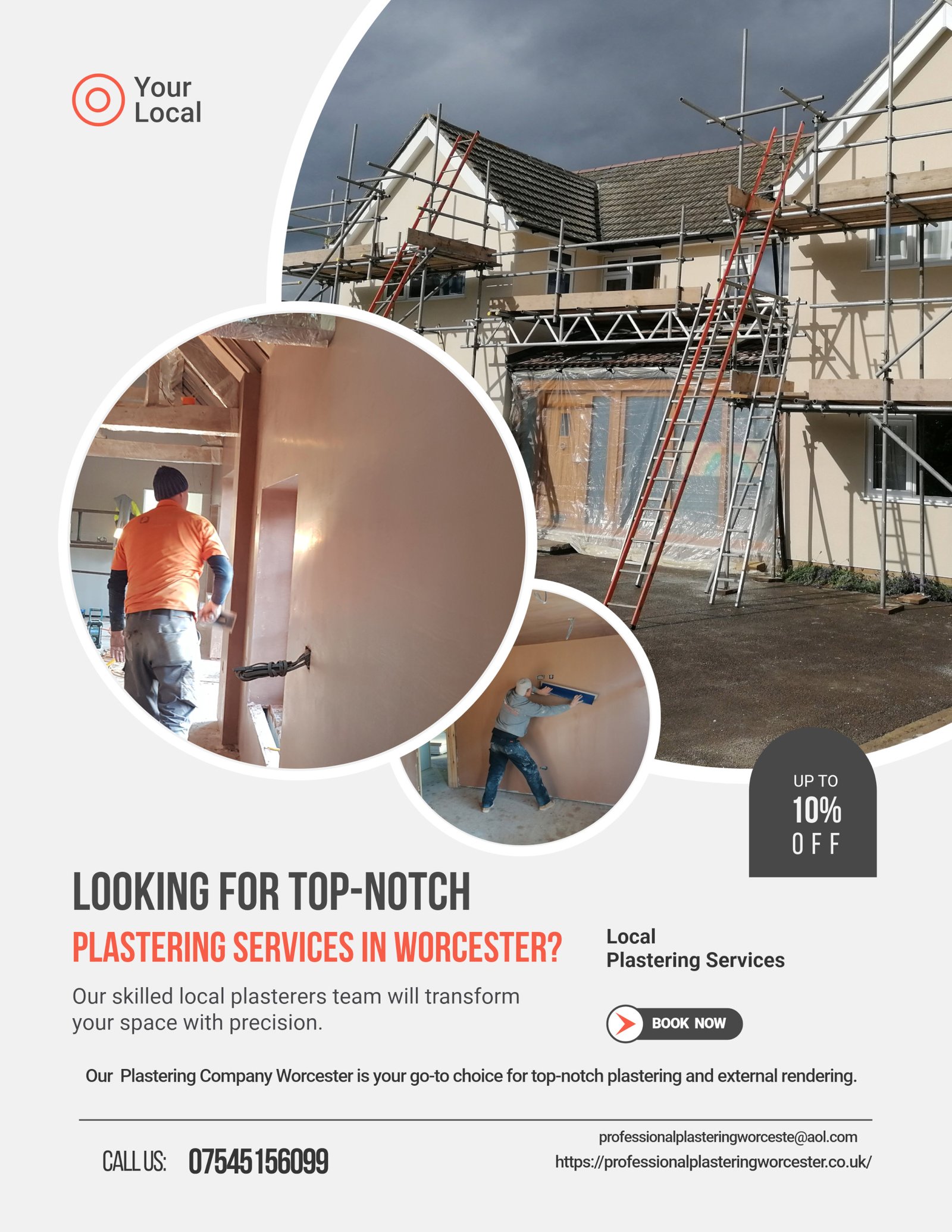 Professional plasterers delivering smooth, durable finishes and repairs